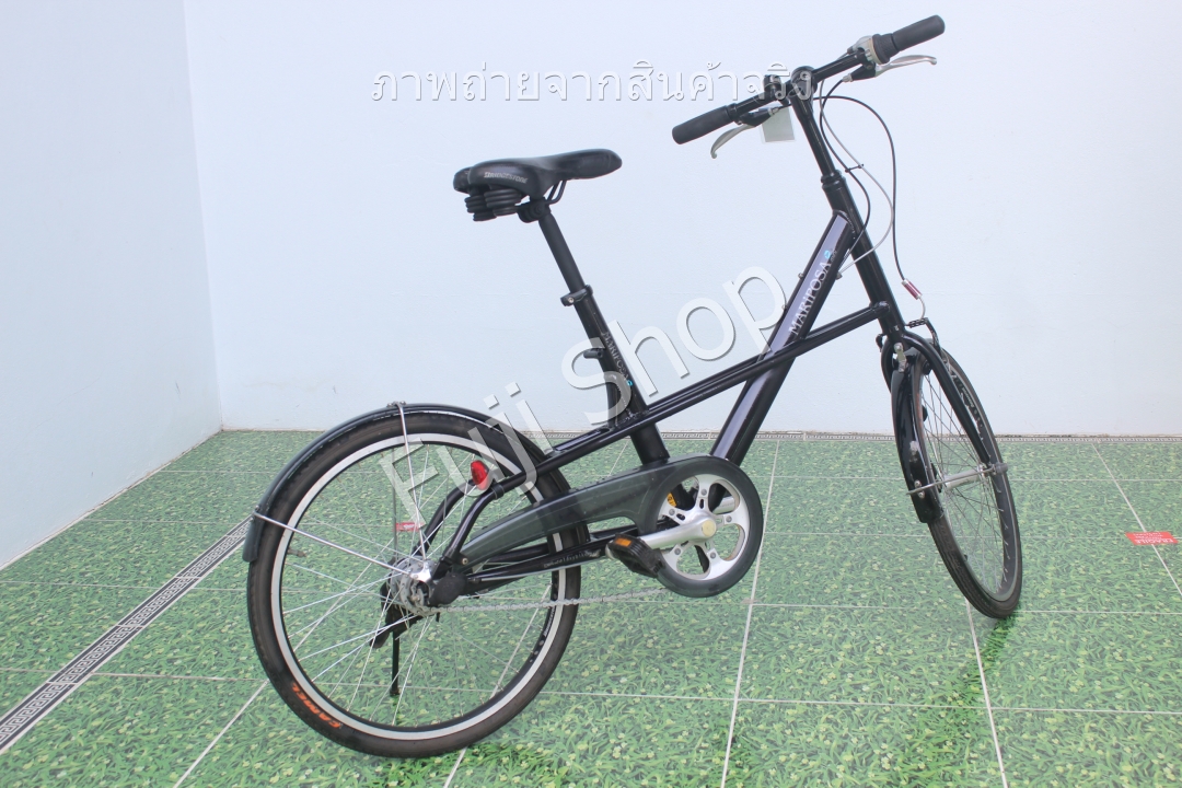 จักรยานญี่ปุ่น - ล้อ 20 นิ้ว - มีเกียร์ - อลูมิเนียม - Bridgestone Mariposa Mini- สีดำ [จักรยานมือสอง]