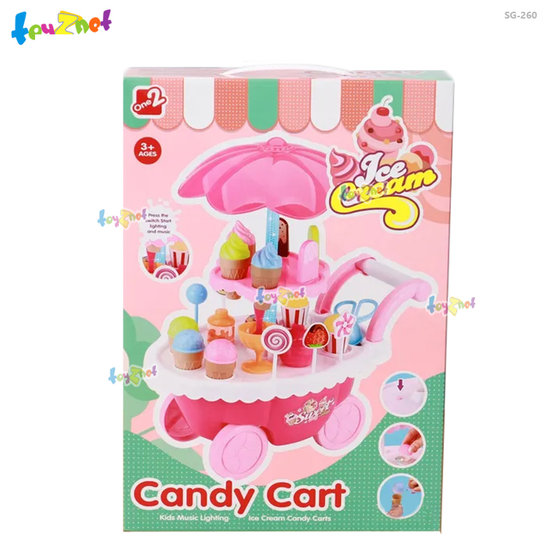 Toyznet ส่งฟรี รถเข็นไอศกรีม รุ่น SG-260