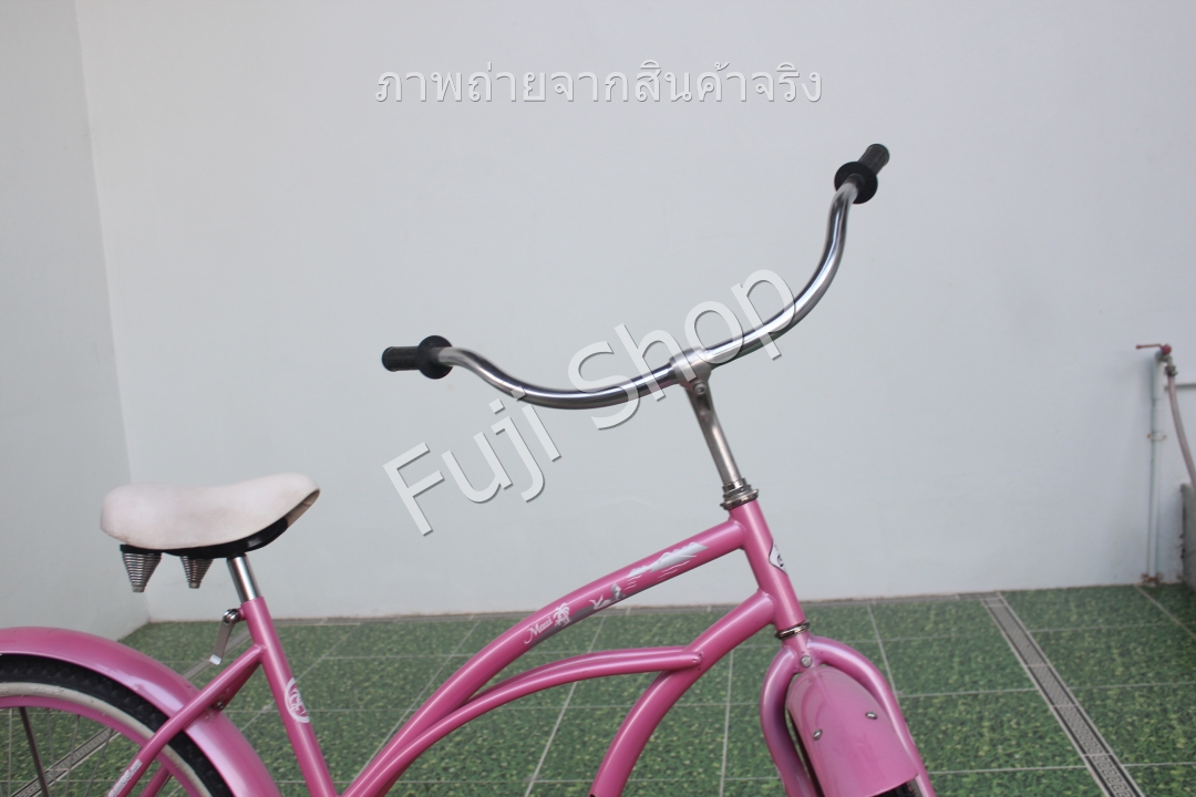 จักรยานญี่ปุ่น - ล้อ 26 นิ้ว - ไม่มีเกียร์ - สีชมพู [จักรยานมือสอง]