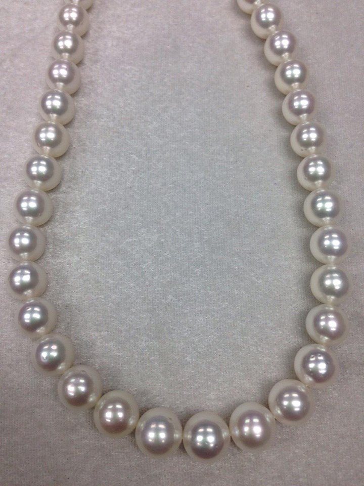 ไข่มุก south sea ขนาด 10-12 มิล กลม สีขาว