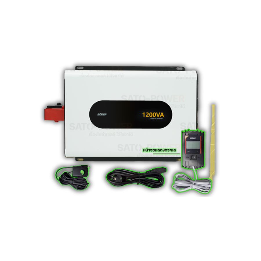 SUOER GRID TIE INVERTER (On Grid) 1200VA รุ่น GTI-D1200VA | กริดไทร์ อินเวอร์เตอร์ | พลังงานแสงอาทิตย์เป็นไฟบ้าน ระบบโซล่าเซลล์