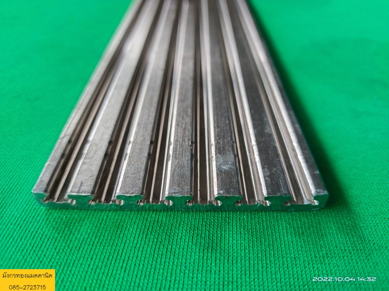 อลูมิเนียมแผ่นระบายความร้อน ขนาด 6.5x52 ซม. ครีบสููง 5.5 มิล