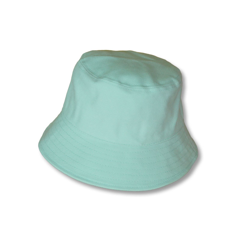 หมวก bucket หมวกบักเก็ต ปีกรอบ สีพื้น (สีเขียวมิ้นท์) by Season Tales