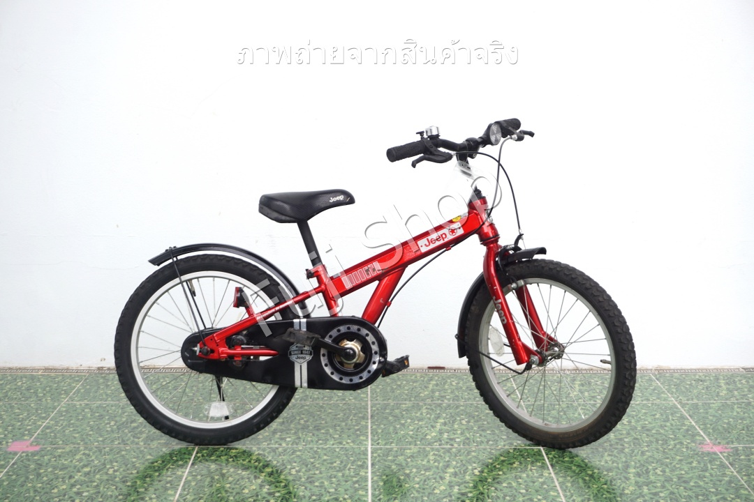 จักรยานเด็กญี่ปุ่น- ล้อ 18 นิ้ว - ไม่มีเกียร์ - Jeep - สีแดง [จักรยานมือสอง]