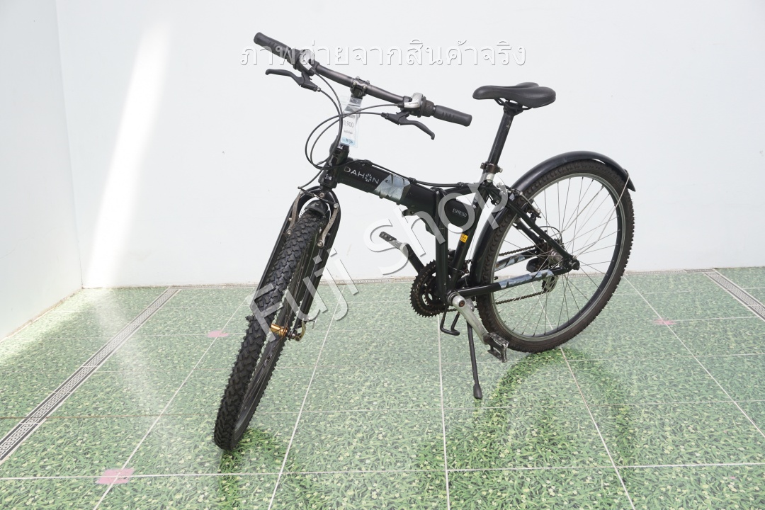 จักรยานพับได้ญี่ปุ่น - ล้อ 26 นิ้ว - มีเกียร์ - อลูมิเนียม - Dahon Espresso - สีดำ [จักรยานมือสอง]