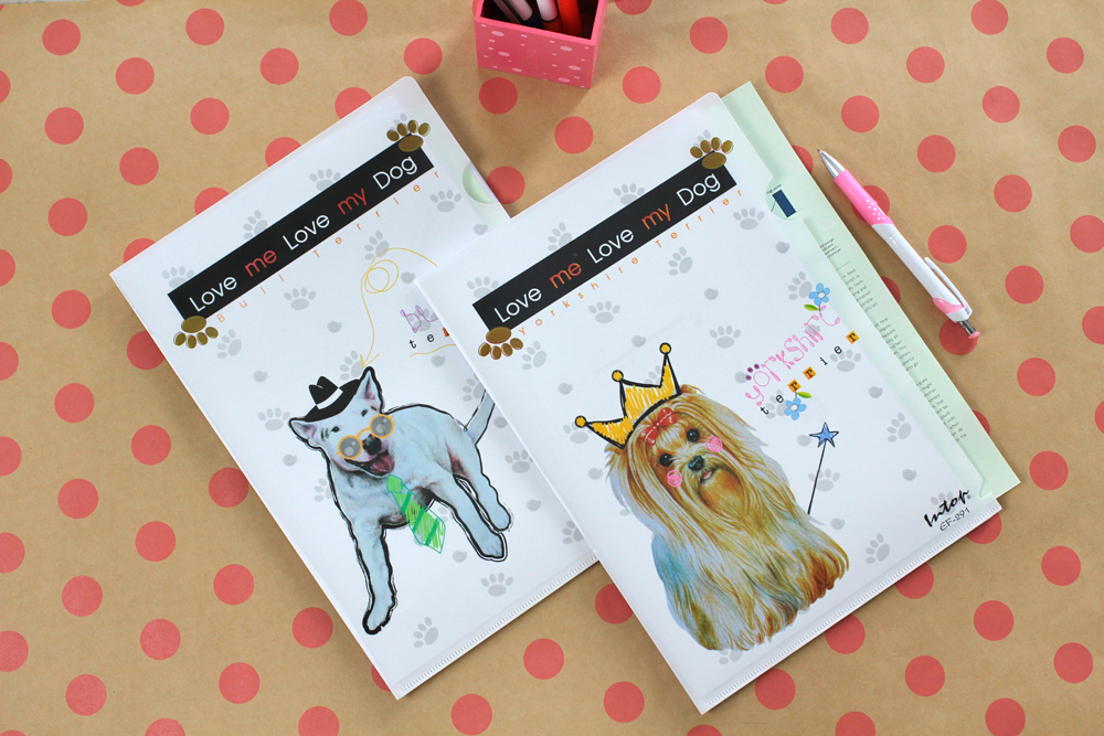 แฟ้มซอง A4 พิมพ์ลายด็อกกี้