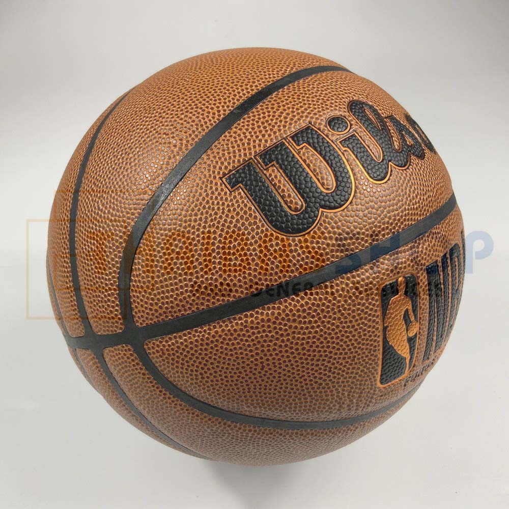 ลูกบาสเกตบอล Wilson NBA Forge Plus รหัส WTB8100XB07 บาสเกตบอลหนังPU Size 7 (ของแท้ 100%)