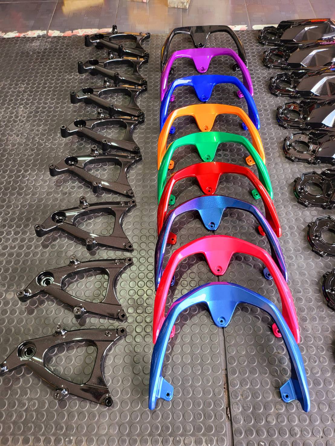 ล้อ-จับหลัง-แคร้-สวิงอาร์ม ทำสี พร้อมสับ Honda Giorno+