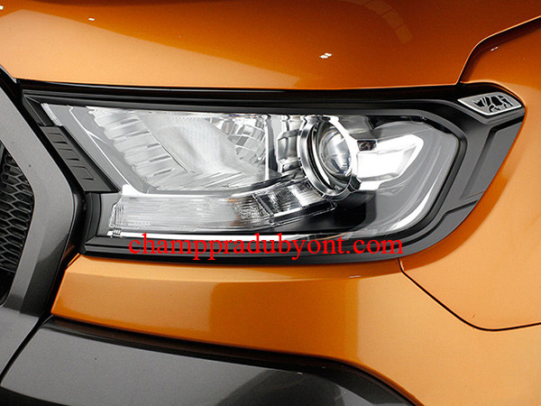 ครอบไฟหน้า FORD RANGER 2015-2017 ดำ FITT