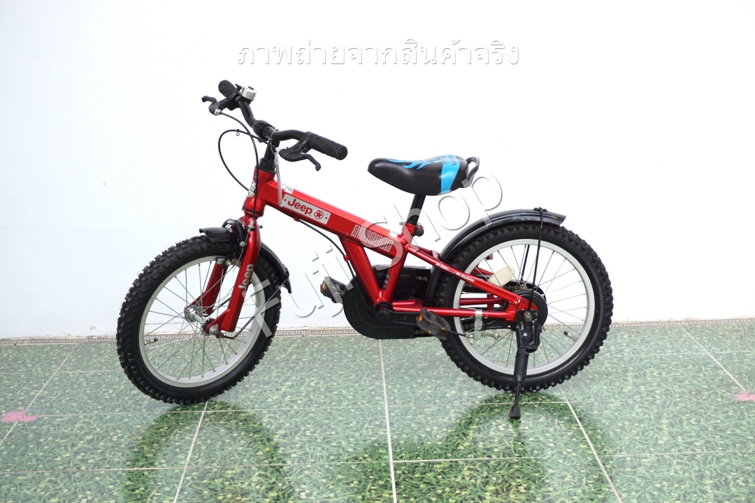 จักรยานเด็กญี่ปุ่น- ล้อ 16 นิ้ว - ไม่มีเกียร์ - Jeep - สีแดง [จักรยานมือสอง]