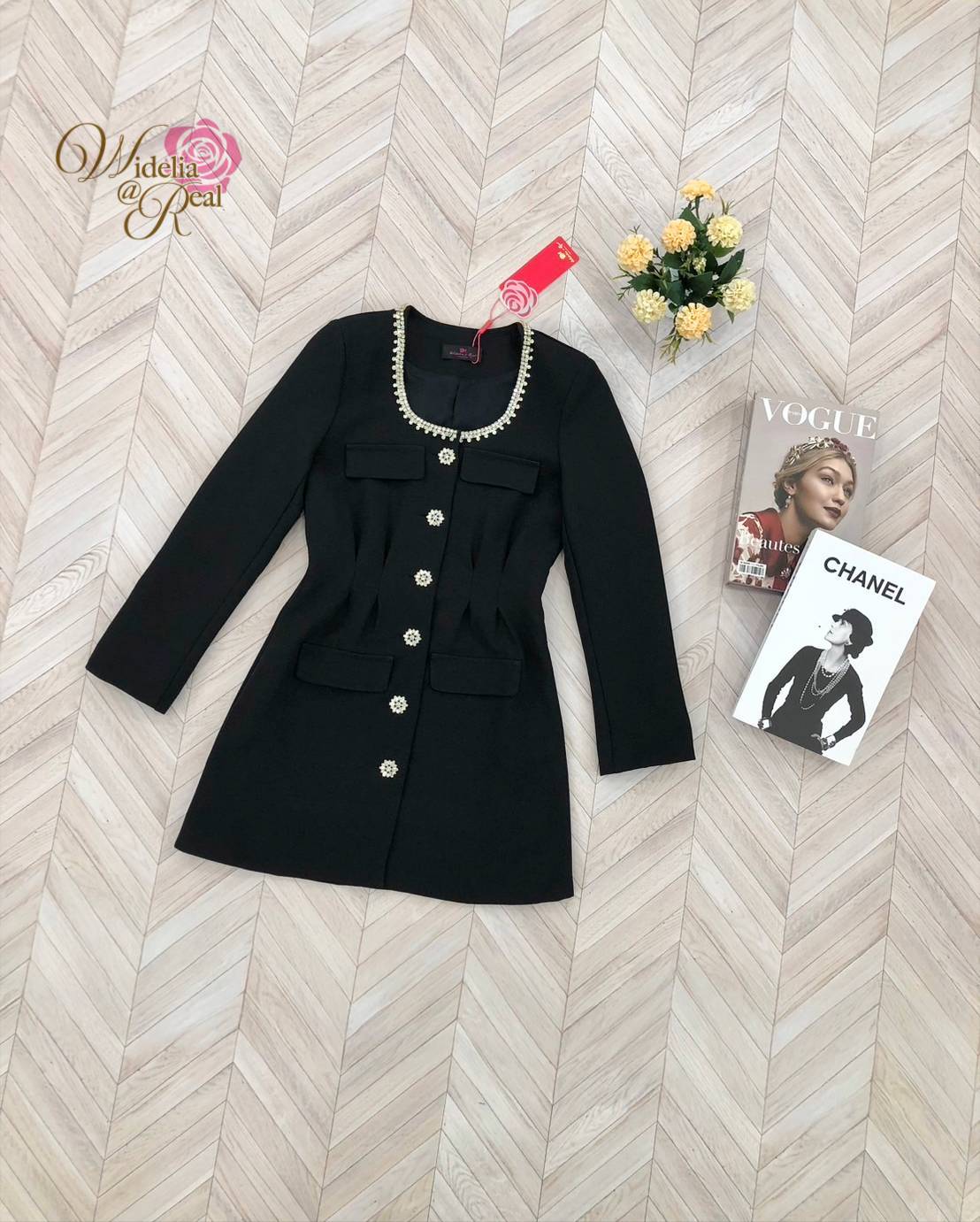 Korea Dress เดรสสั้น ตัวสวย งานดี งานเก๋ ใส่ง่าย แขนยาว