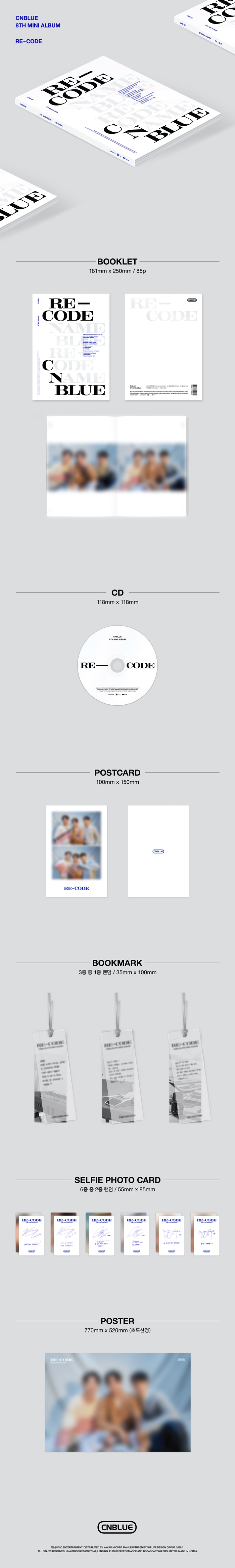 [PRE-ORDER] CNBLUE - 8th Mini Album "RE-CODE"