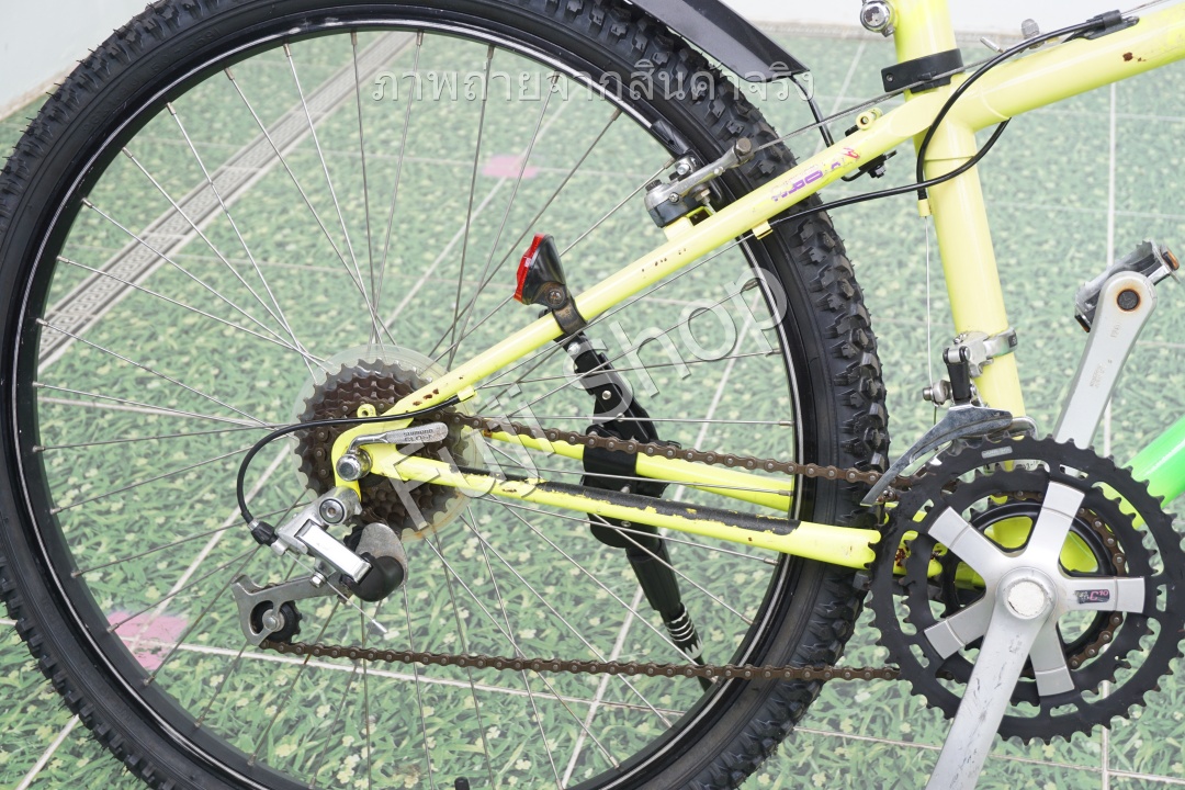 จักรยานเสือภูเขาญี่ปุ่น- ล้อ 26 นิ้ว - มีเกียร์ - โครโมลี่ - สีม่วง [จักรยานมือสอง]