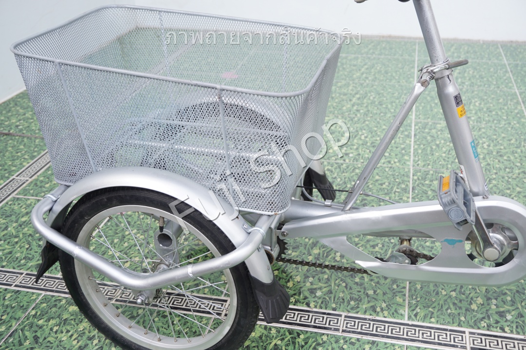จักรยานสามล้อญี่ปุ่น - ล้อ 18/16 นิ้ว - ไม่มีเกียร์ - Canary- สีเงิน [จักรยานมือสอง]