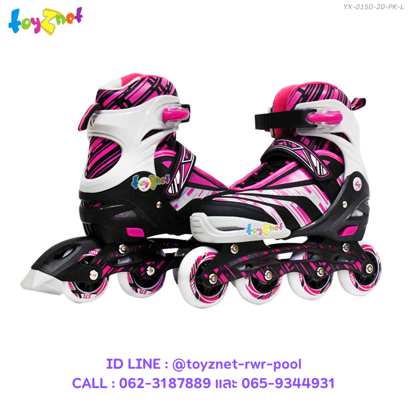 Inline Skates Pink L-Sized (39-42) no.YX-0150-20-PK-L