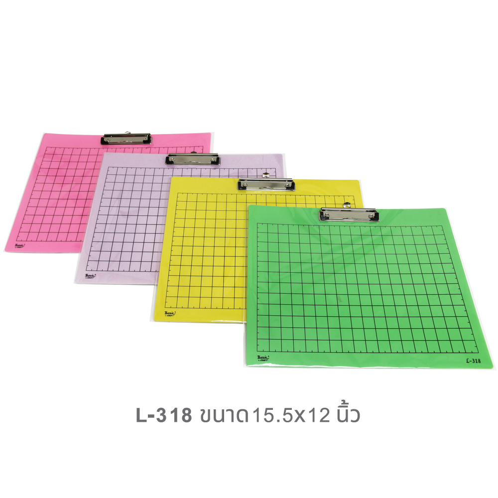 คลิปบอร์ด ขนาด15.5x12นิ้ว พีพีโฟม 2000 ไมครอน L-318