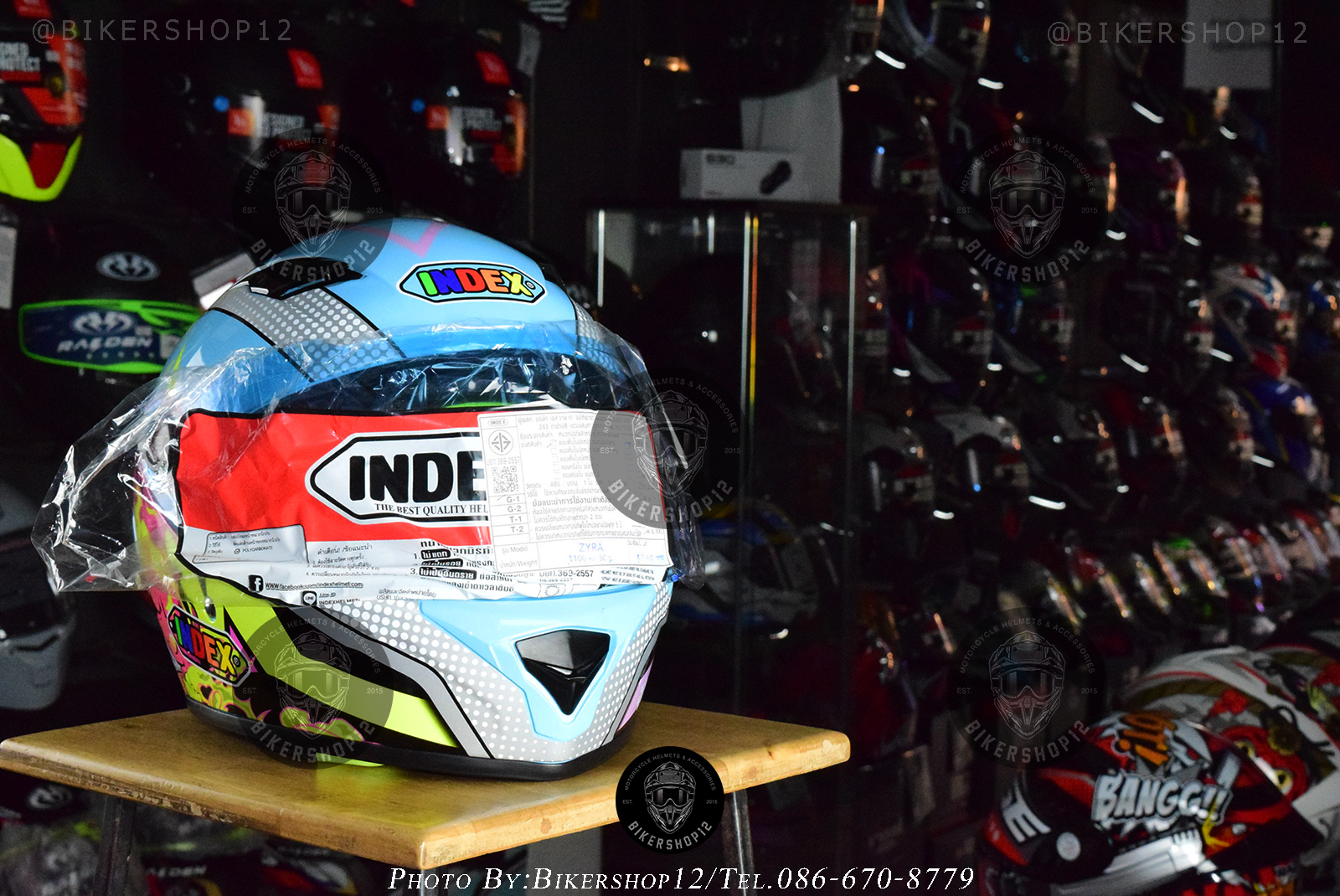 หมวกกันน็อคเต็มใบ INDEX ZYRA ลายใหม่ล่าสุด ขนาด S