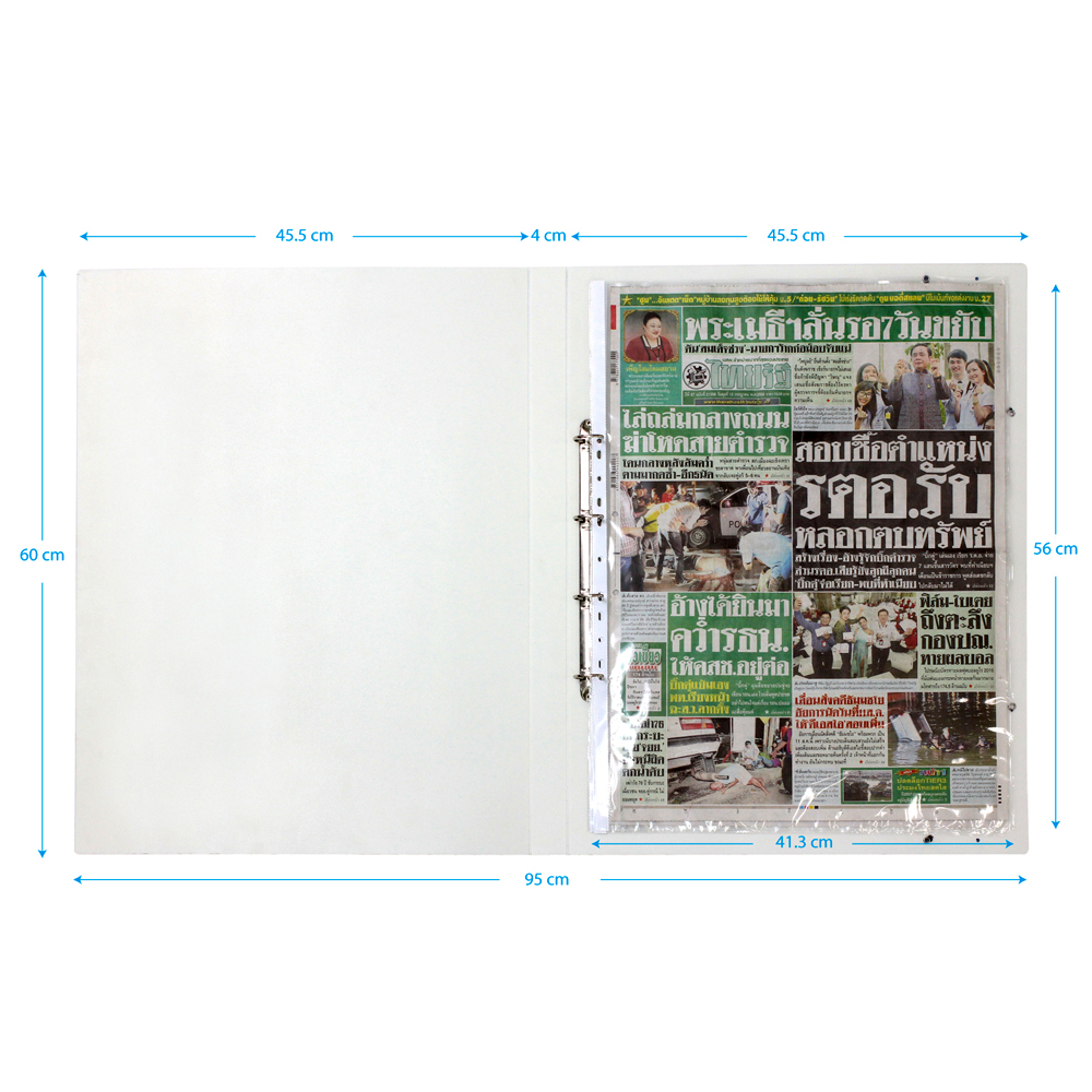 4-Ring Binder with Clear Sheet Protector RB-199