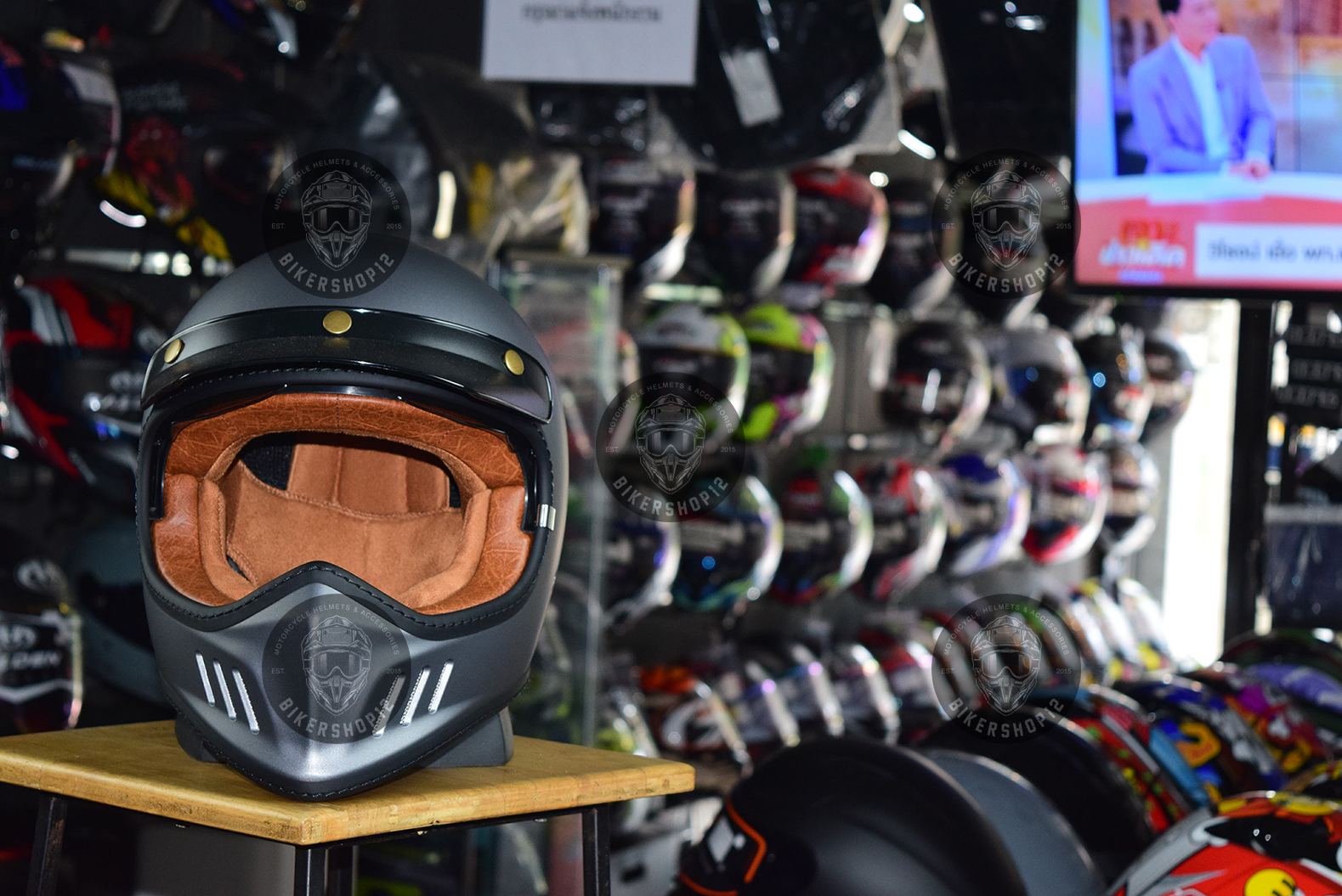 หมวกกันน็อก Bilmola รุ่น RX100 สี เงินด้าน