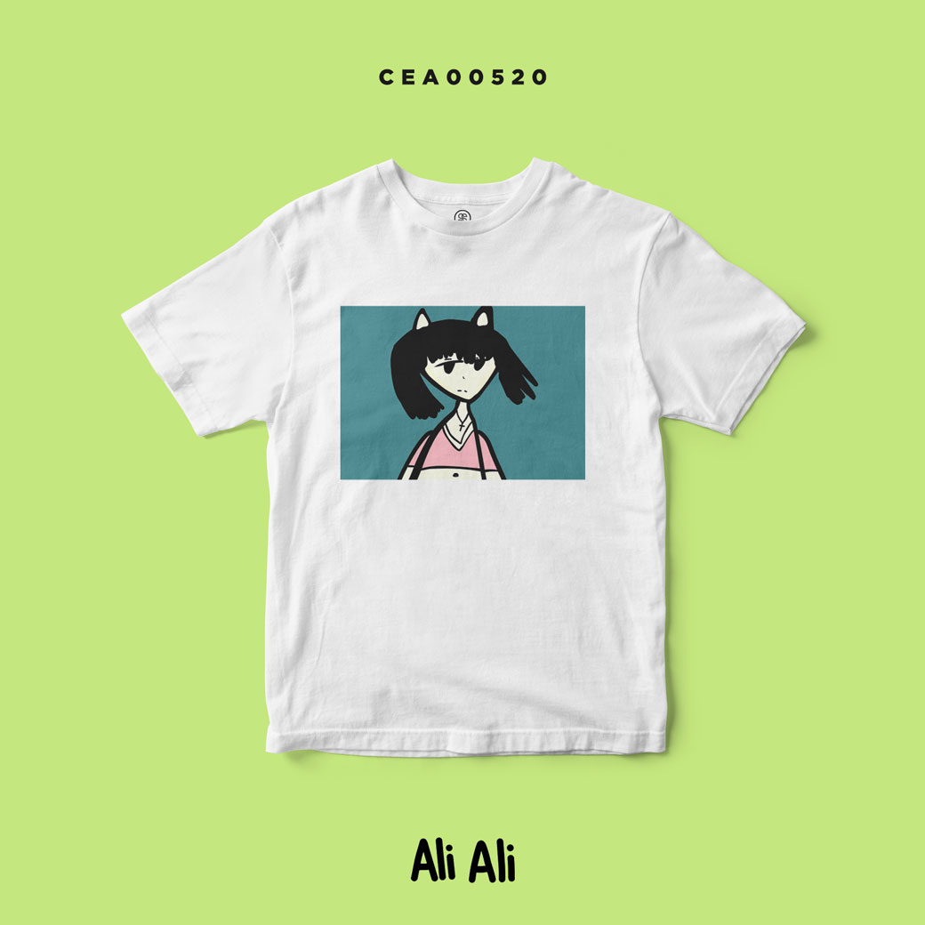 เสื้อยืด พิมพ์ลาย T-SHIRT Ali Ali Cat II CEA00520 #เสื้อ #เสื้อยืด #AliAli #SHOPTER
