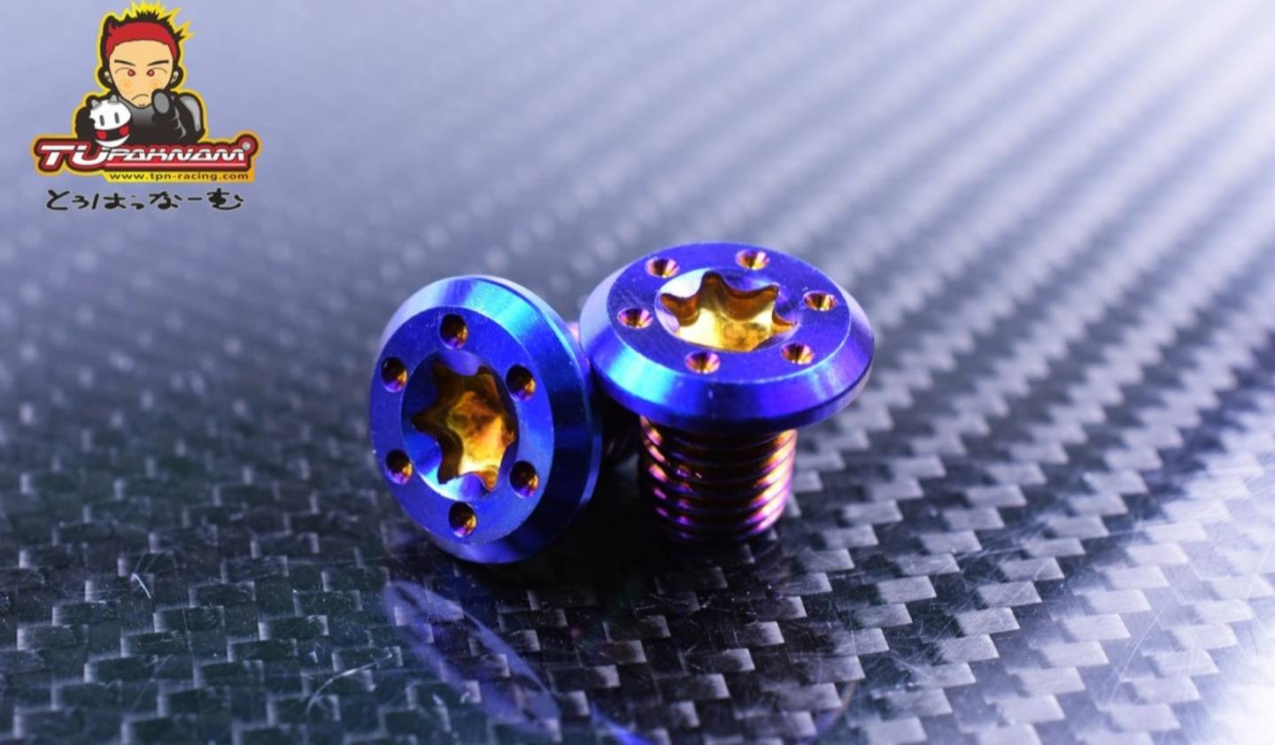 น็อตอุดรูกระจกสแตนเลสYamaha HONDA ลายดาวหยดน้ำ