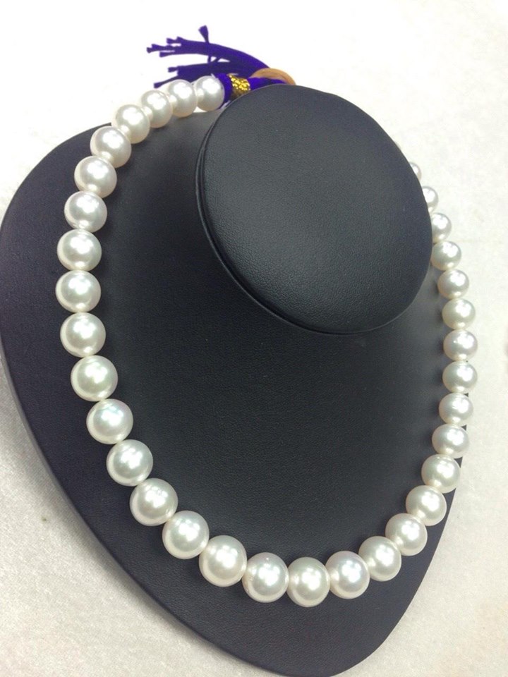 ไข่มุก south sea ขนาด 10-12 มิล กลม สีขาว