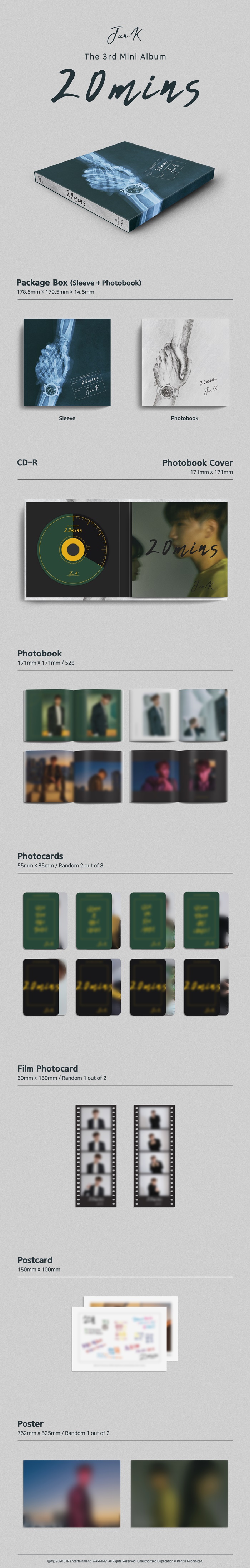 [PRE-ORDER] JUN. K - 3rd Mini Album "20분"