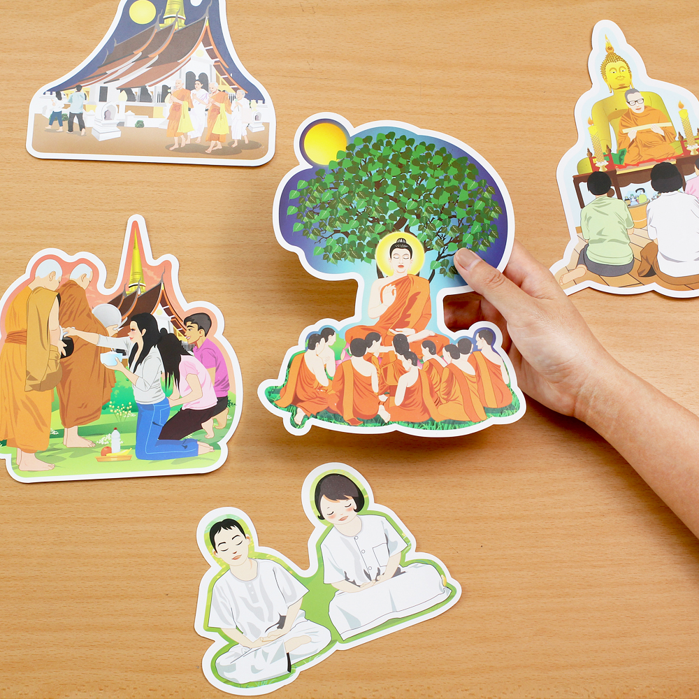 ชุดจัดบอร์ด วันมาฆบูชา ET-710