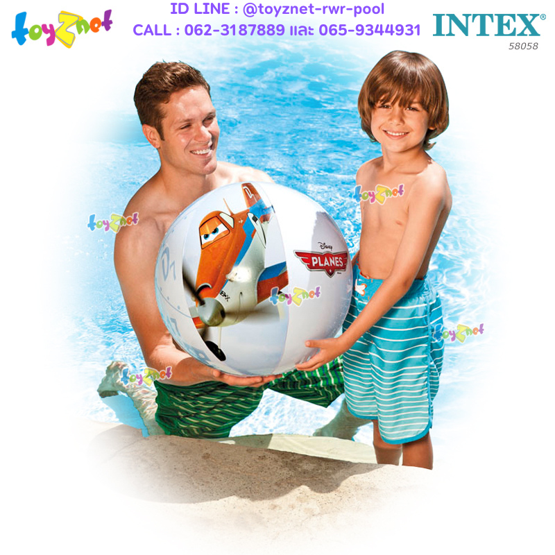 Intex Planes Beach Ball 24in (61 cm) no.58058