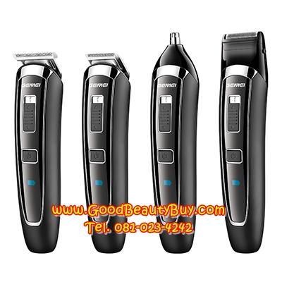 ปัตตาเลี่ยนไฟฟ้า ปัตตาเลียนไร้สาย ปัตตาเลียนตัดผม มาพร้อมหัวเปลีี่ยนครบชุด GEMEI (5in1) รุ่นสุดคุ้ม GM-801