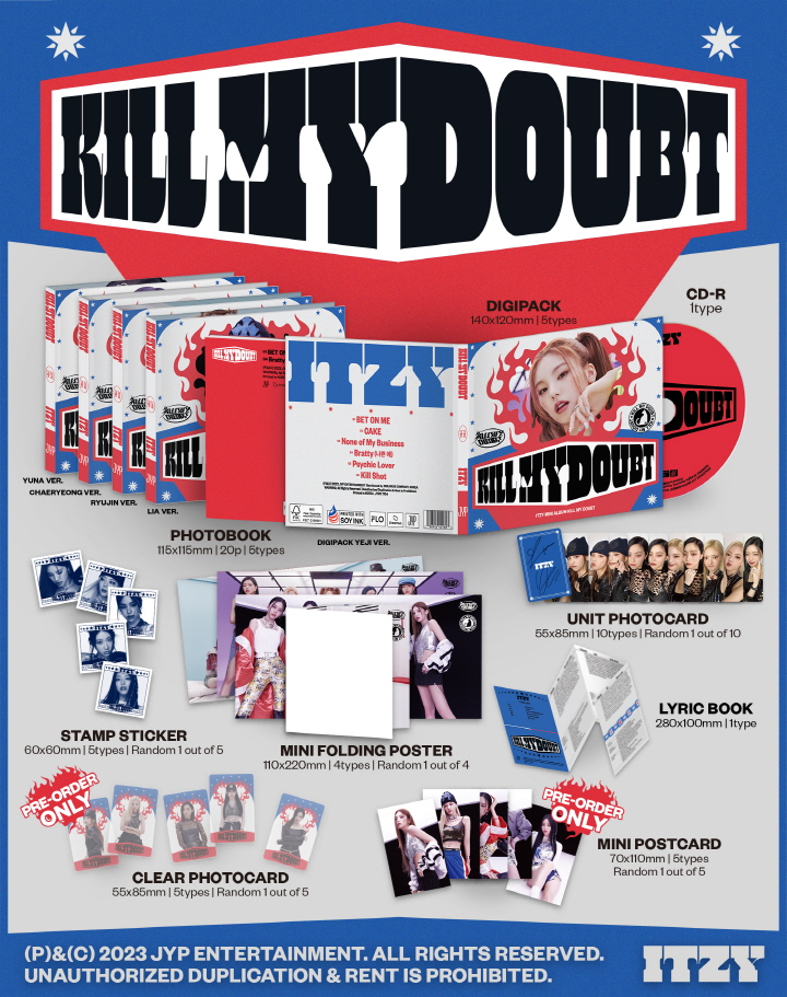 [PRE-ORDER] ITZY - KILL MY DOUBT (DIGIPACK)