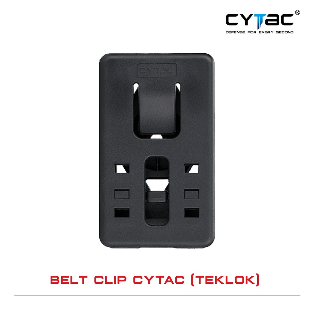 CYTAC Belt Clip ( Teklok ) สำหรับต่อเข้ากับซองหรืออุปกรณ์ต่างๆ Black ดำ