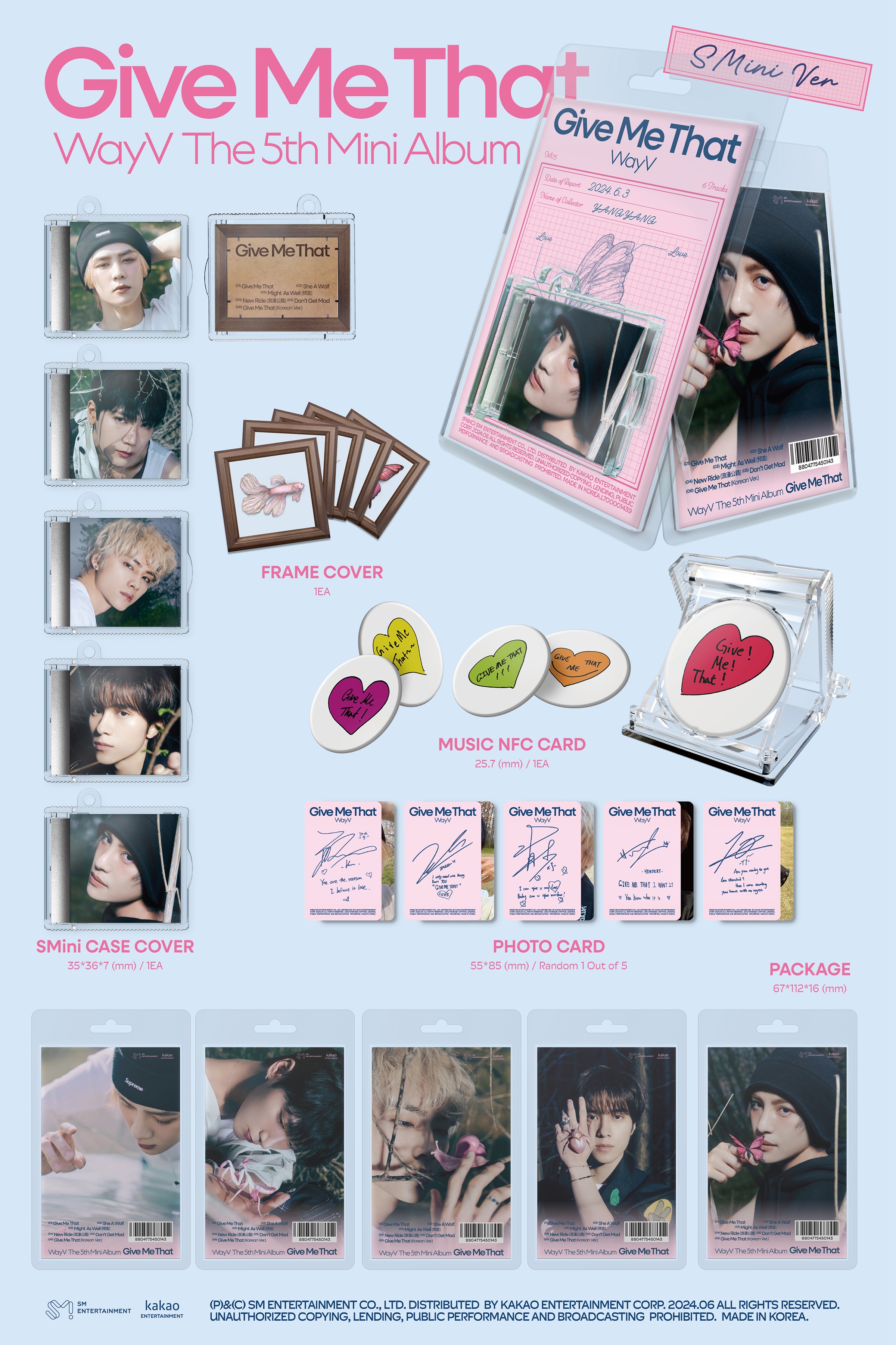 [PRE-ORDER] WayV - 5th Mini Album "Give Me That" (SMini ver.)