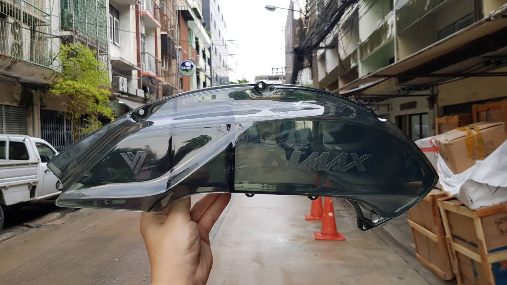 ครอบกรองอากาศ YAMAHA NEW N-MAX 2020 สีชา ราคา550