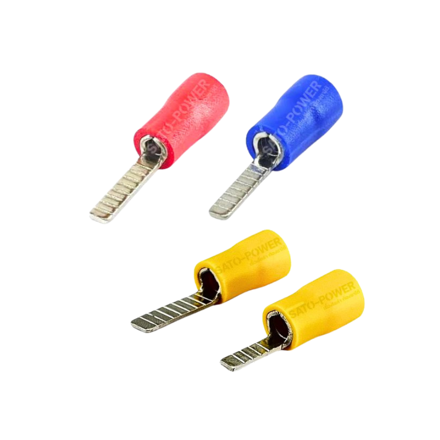 SUNMOON หางปลาเสียบก้านไม้ขีดแบน รุ่น DBV Flat Blade-Insulated Terminals หางปลา เสียบก้านไม้ขีดหุ้ม ก้านไม้ขีดแบน