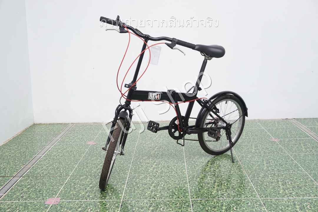 จักรยานพับได้ญี่ปุ่น - ล้อ 20 นิ้ว - มีเกียร์ - BTM - สีดำ [จักรยานมือสอง]
