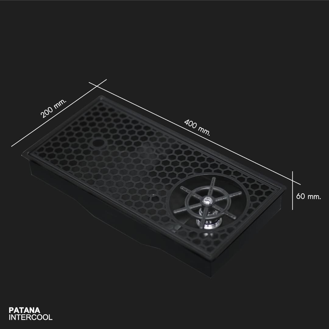 Rinser ที่ฉีดล้างแก้ว 1 หัวฉีดหัวหมี ลายรังผึ้ง สีดำ