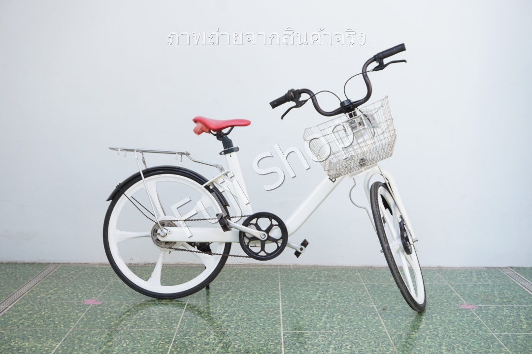 จักรยานแม่บ้าน - ล้อ 24 นิ้ว - ไม่มีเกียร์ - อลูมิเนียม - Baicycle - สีขาว [จักรยานมือสอง]