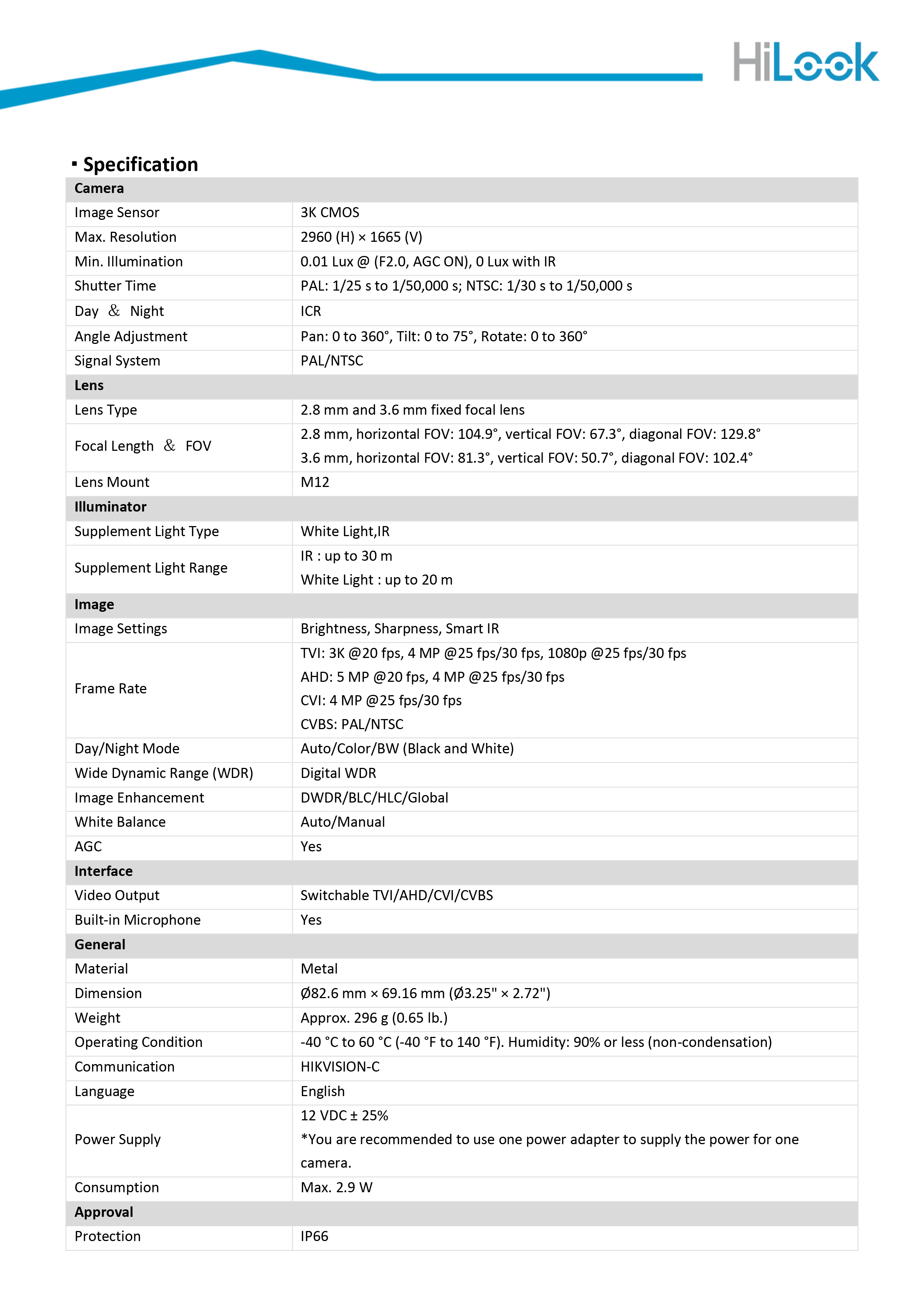 HILOOK THC-T157-LMS กล้องวงจรปิดระบบ HD ความละเอียด 3K Smart Hybrid Light มีไมค์ในตัว BY BILLIONAIRE SECURETECH THC-T157-LMS