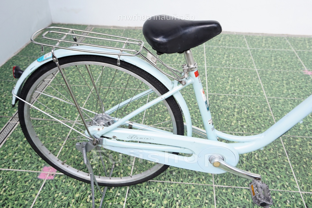 จักรยานแม่บ้านญี่ปุ่น - ล้อ 26 นิ้ว - ไม่มีเกียร์ - อลูมิเนียม - Bridgestone - สีฟ้า [จักรยานมือสอง]