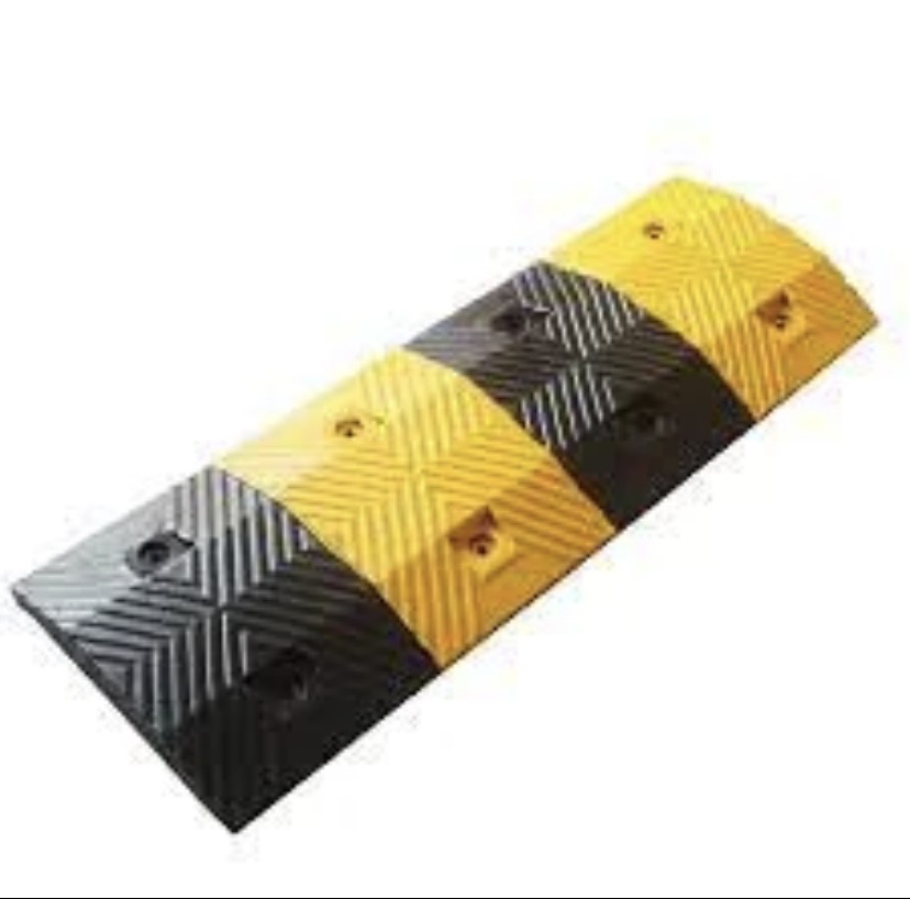 ยางชะลอความเร็ว/ยางลูกระนาด ขนาด35x100x5cm.รับนน.200ตัน นน.ยาง10.35กก.แถมฟรี พุกติดคั้ง