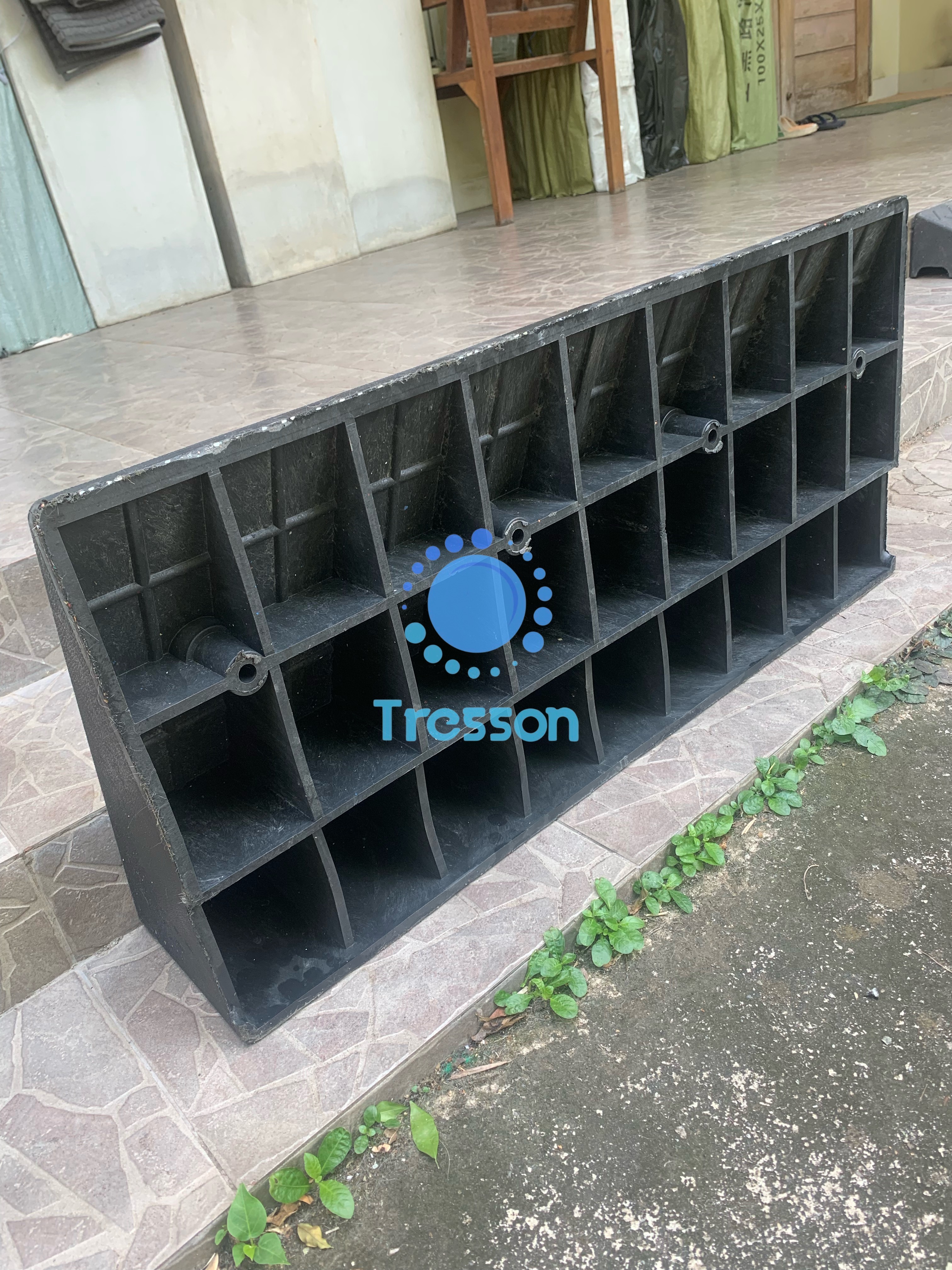 ทางลาดยางปีนฟุตบาท สูง 20 เซนติเมตร ลึก 45 เซนติเมตร ยาว 95 เซนติเมตร หนัก 17.1 kg - Rubber Ramp 20x45x95 cm. 17.1 kg