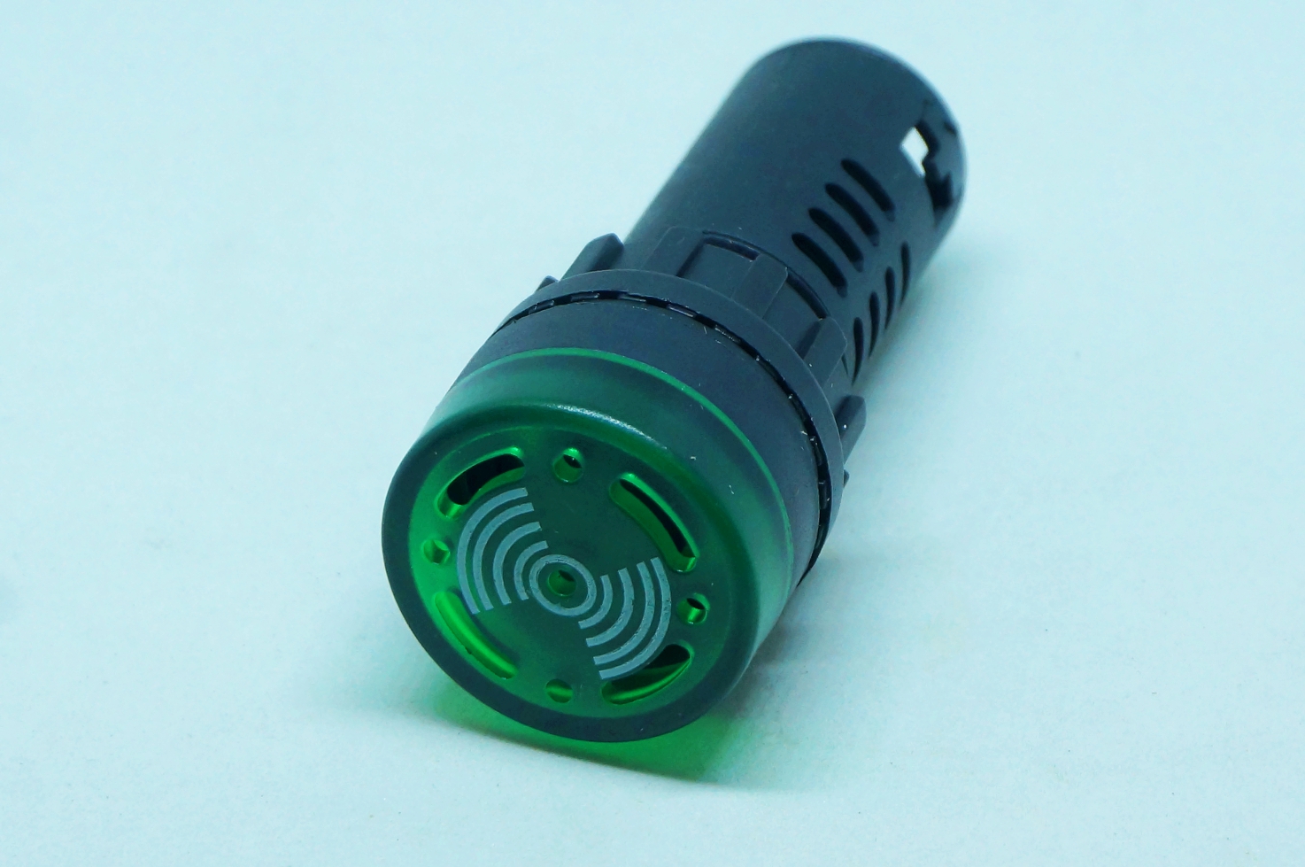 AD16-22SM 12V Light + buzzer alarm (Green)