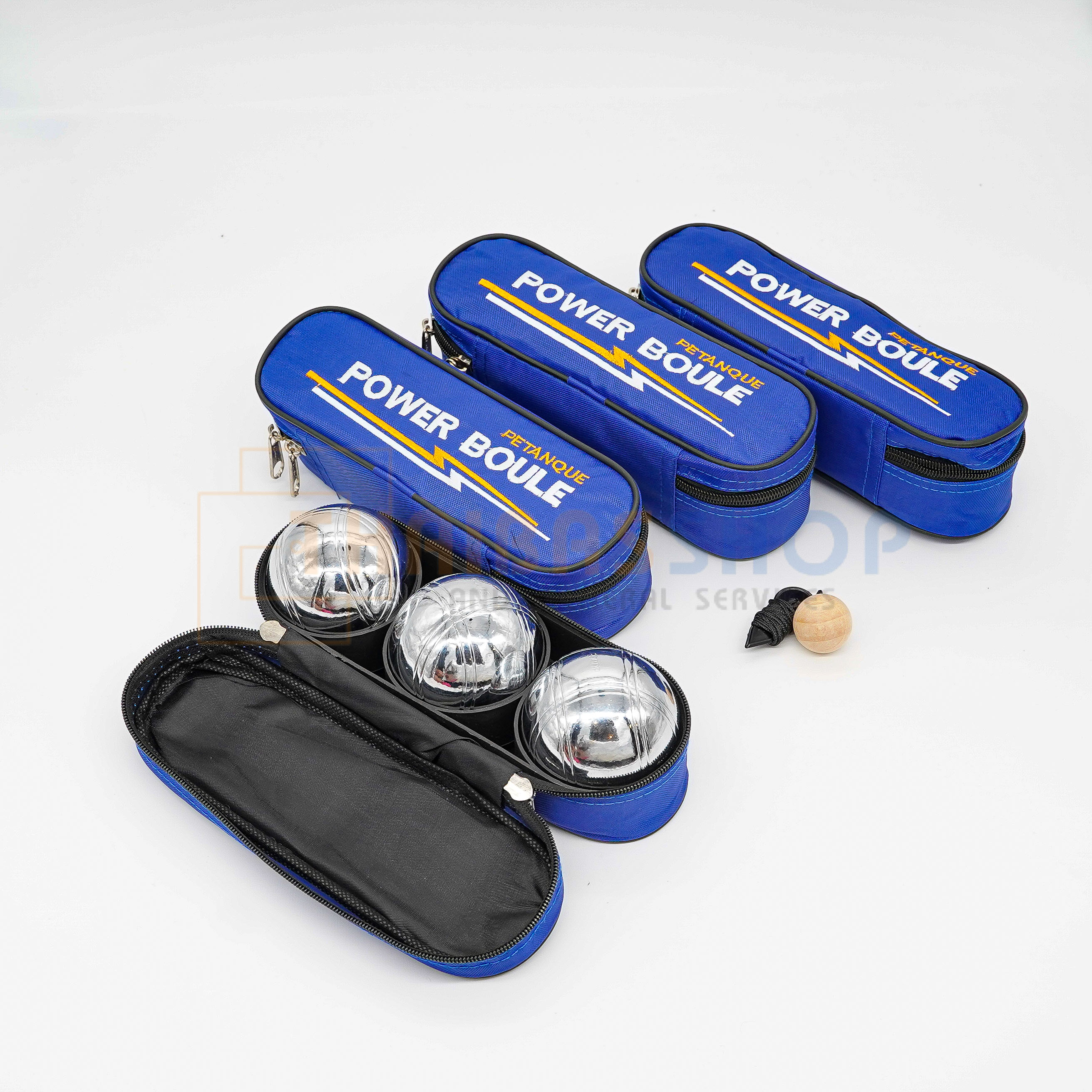 ลูกเปตอง เปตอง แข่งขัน ชุบโครเมียม Power Boule ชุด 3ลูก