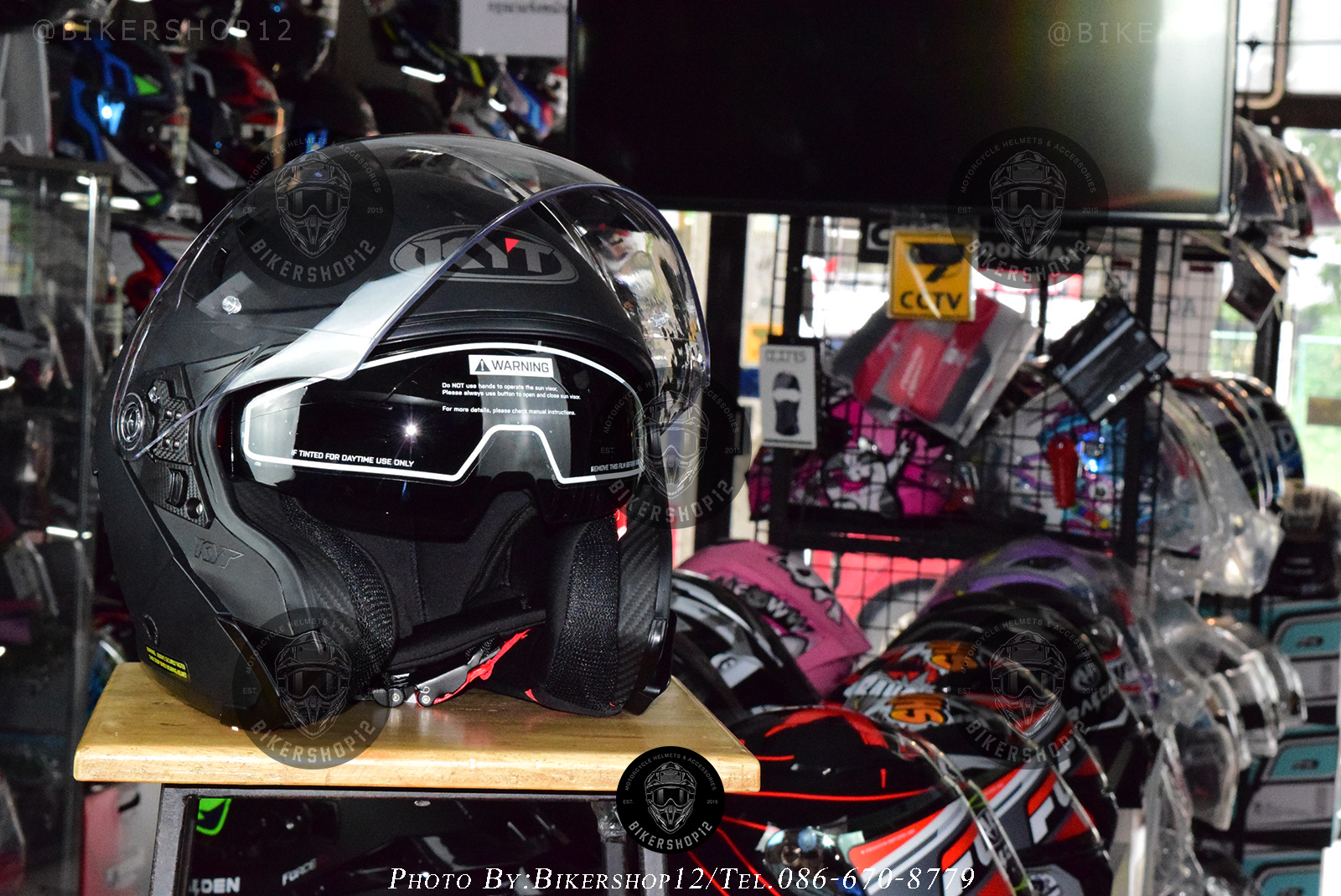 หมวกกันน็อค KYT รุ่น NF-J สีดำด้าน