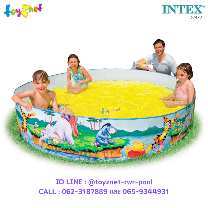 Intex Winnie The Pooh Snapset Pool 6ft (1.83 x 0.38 ม.) no.57473