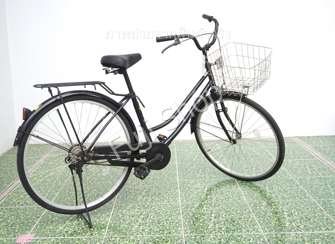 จักรยานแม่บ้านญี่ปุ่น - ล้อ 26 นิ้ว - ไม่มีเกียร์ - สีดำ [จักรยานมือสอง]
