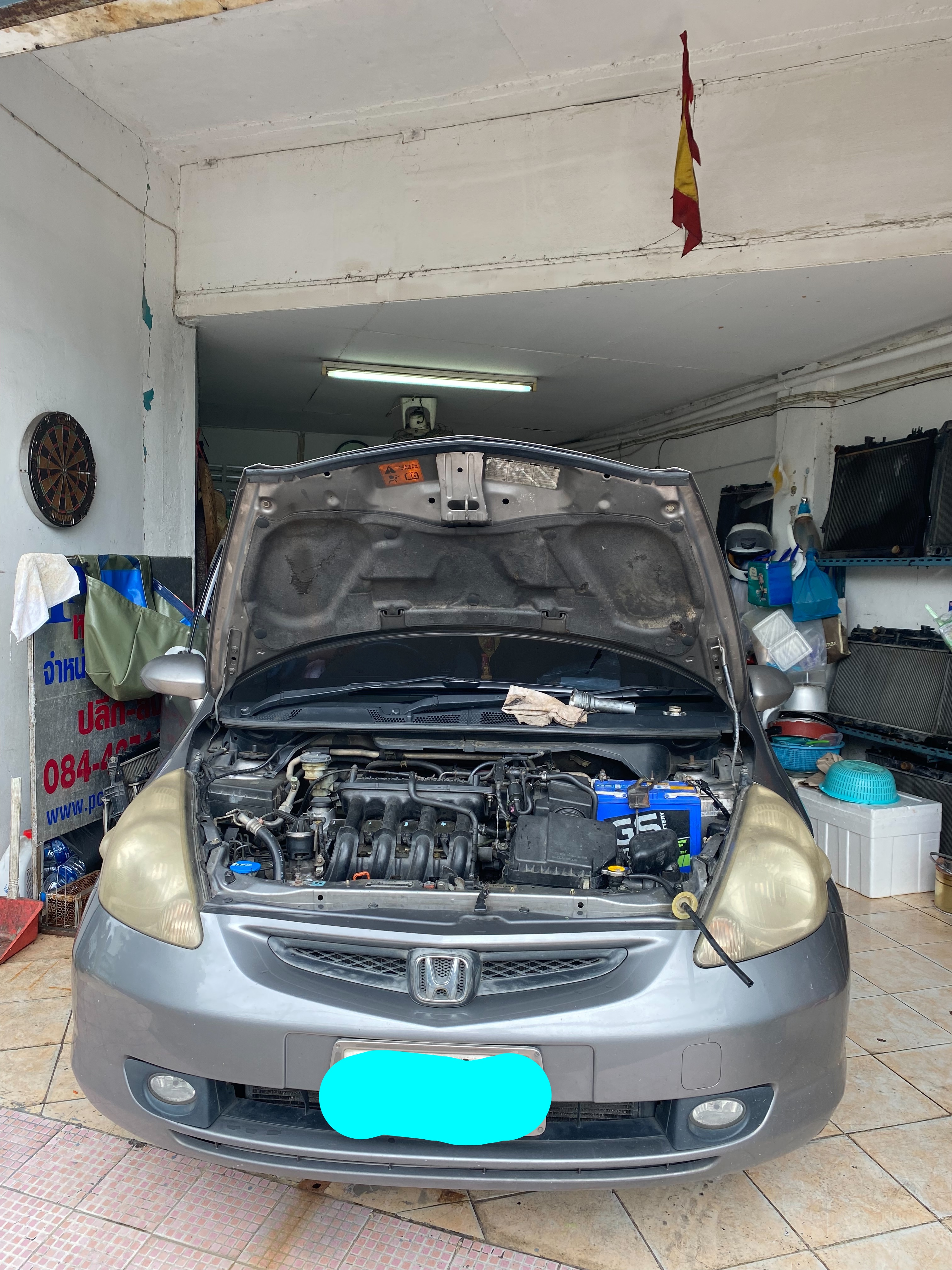 งานติดตั้งหม้อน้ำรถยนต์นอกสถานที่