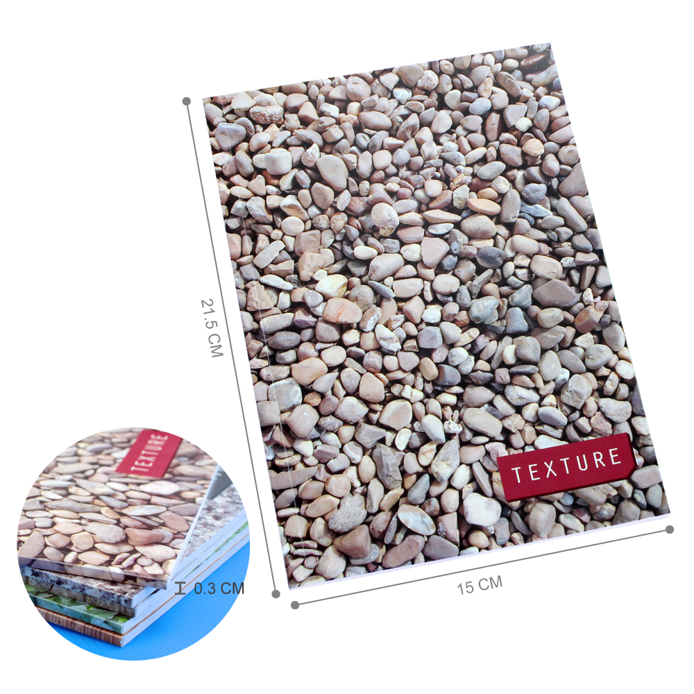 สมุดเขียน A5 ปกพลาสติก ลาย Texture