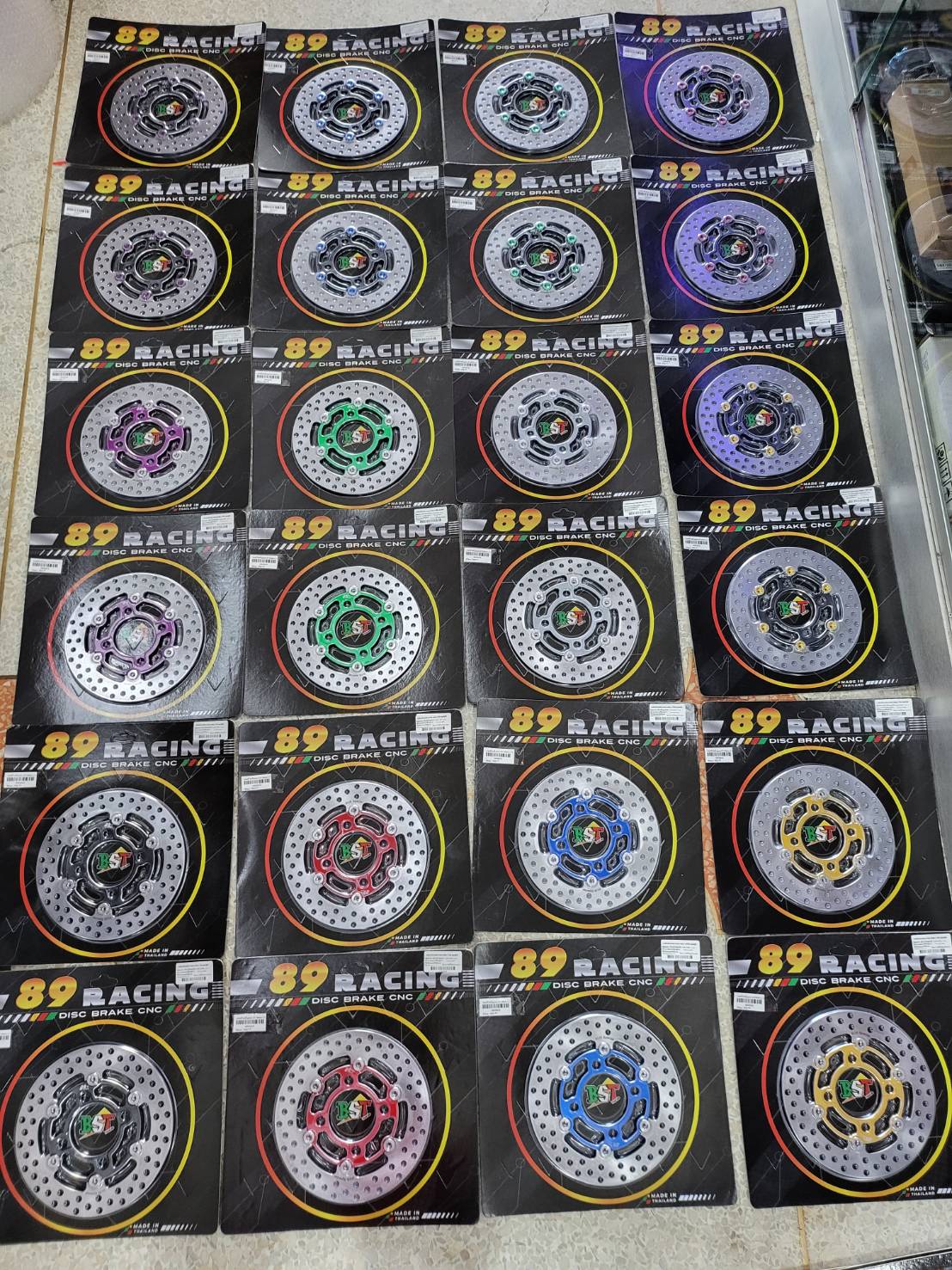 จานหน้า Giorno ไม่มีAฺBS Boshi 190mm ราคา950